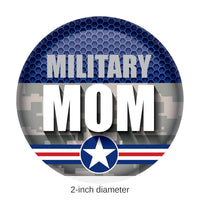 6 Pack Bulk Military Mom Button- Navy- Star