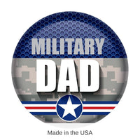 6 Pack Bulk Military Dad Button- Navy- Star