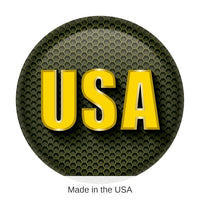 6 Pack Bulk USA Button- Army- Green