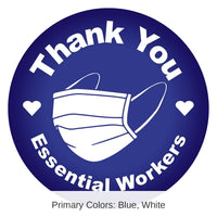 6 Pack Bulk Thank You Essential Workers Button