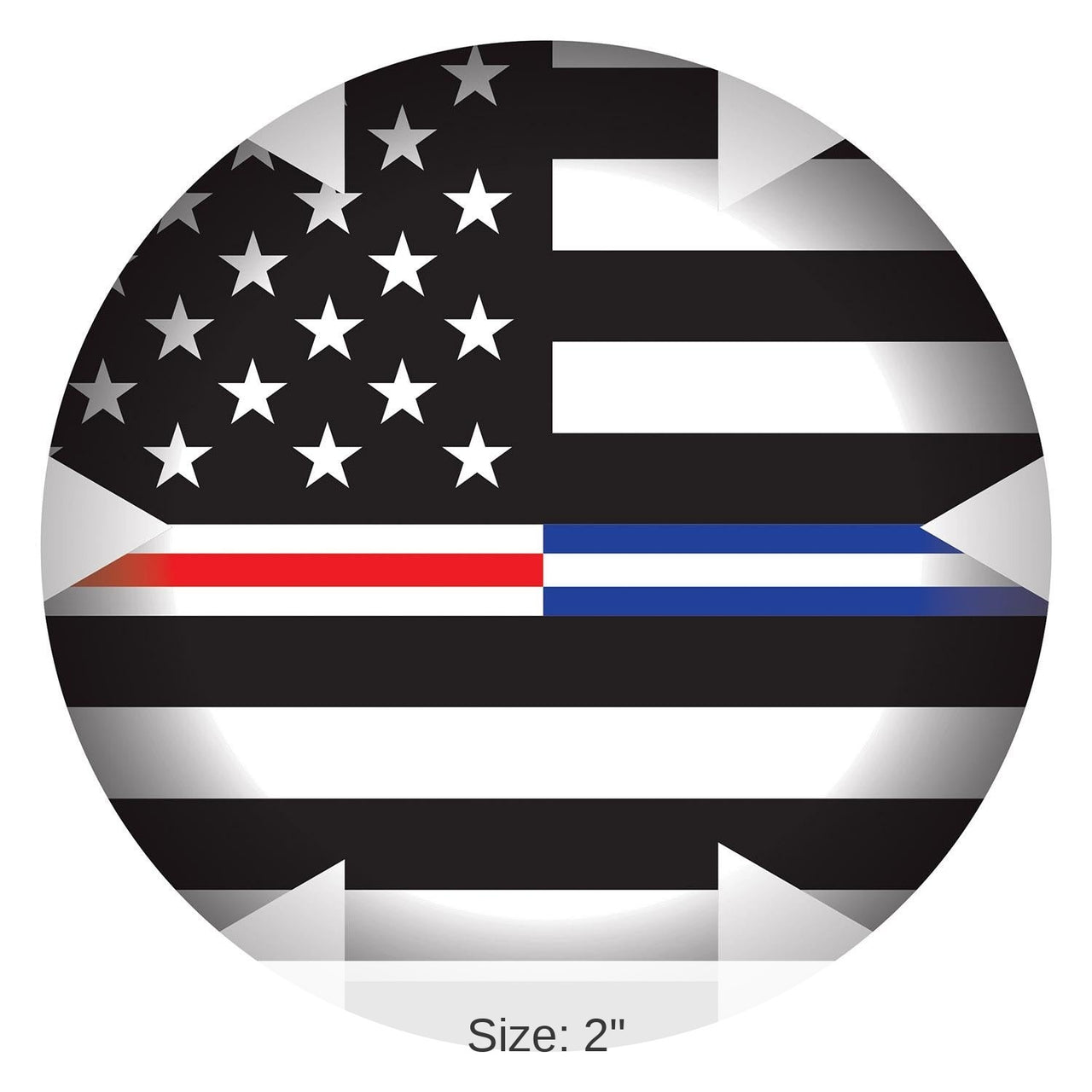 6 Pack Bulk Medical Star Icon with Flag Button