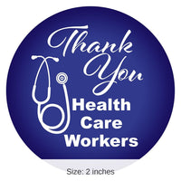 6 Pack Bulk Thank You Health Care Workers Button