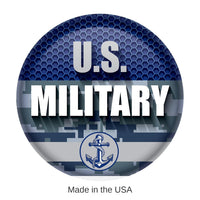 6 Pack Bulk U.S. Military Button- Navy