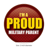 6 Pack Bulk I'm A Proud Military Parent Button - Marines