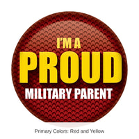 6 Pack Bulk I'm A Proud Military Parent Button - Marines