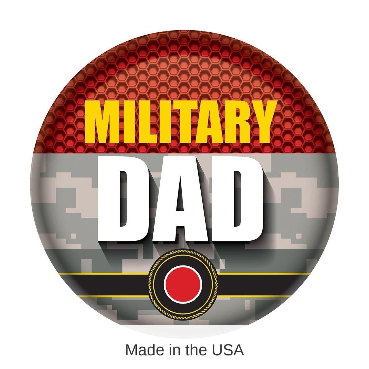 6 Pack Bulk Military Dad Button- Marines