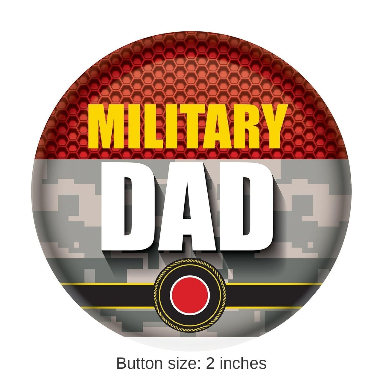 6 Pack Bulk Military Dad Button- Marines