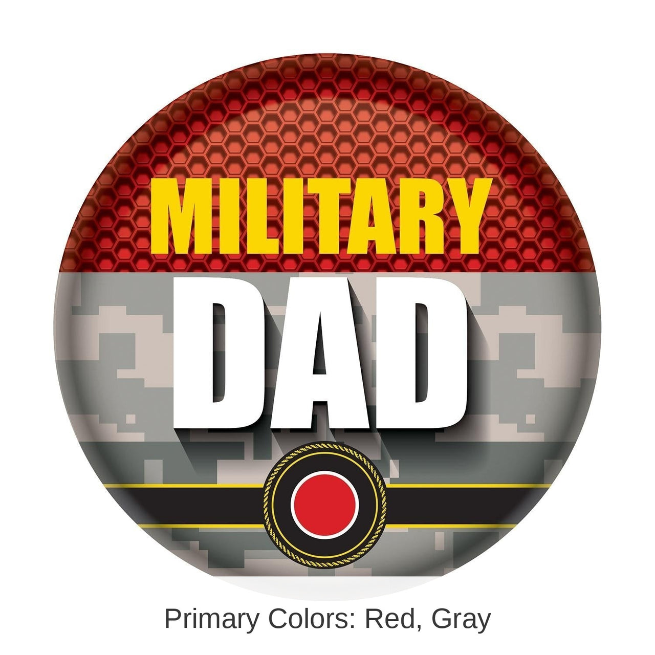 6 Pack Bulk Military Dad Button- Marines