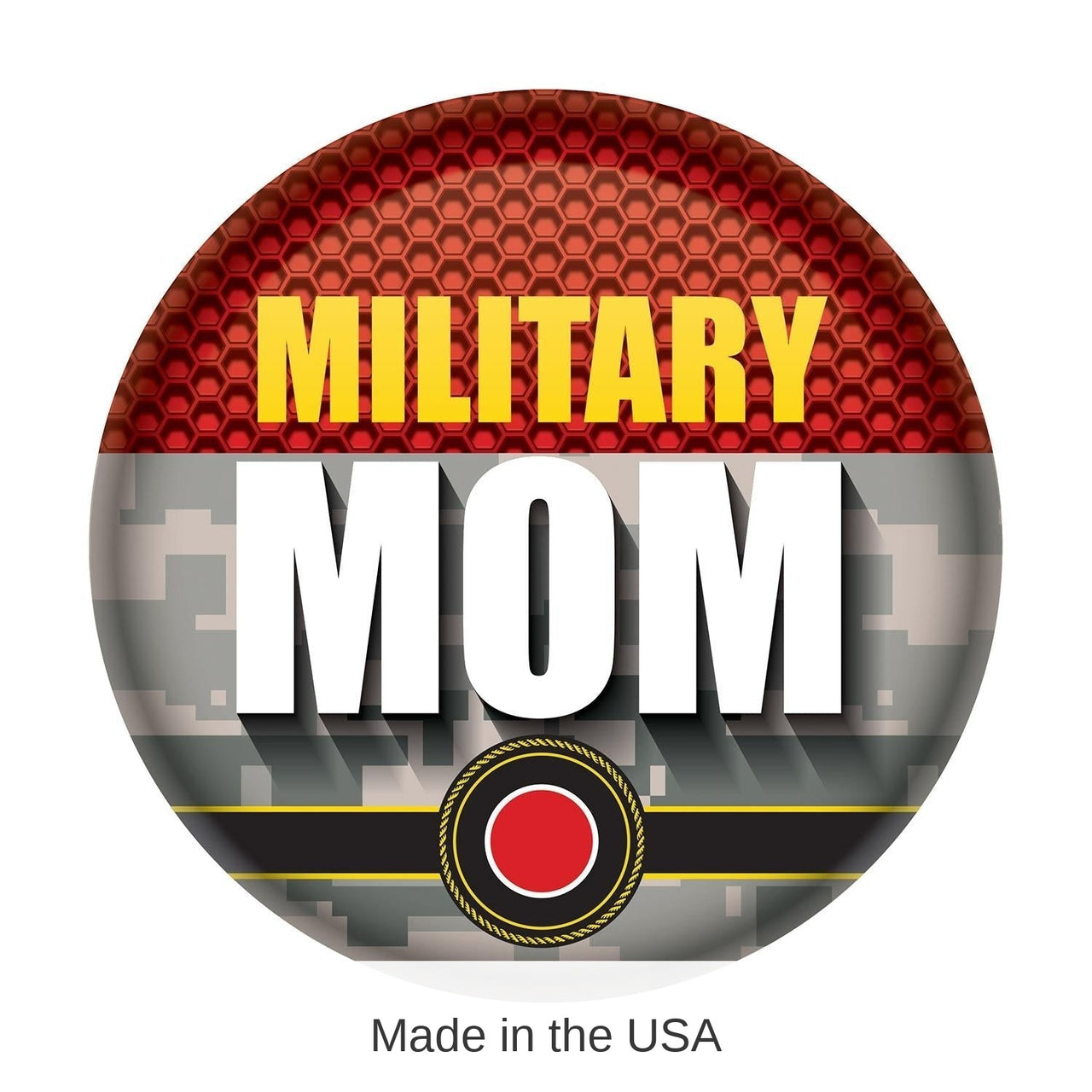 6 Pack Bulk Military Mom Button- Marines