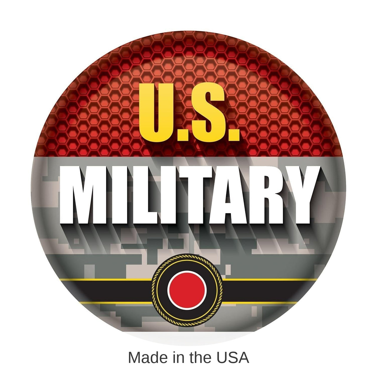6 Pack Bulk U.S. Military Button- Marines
