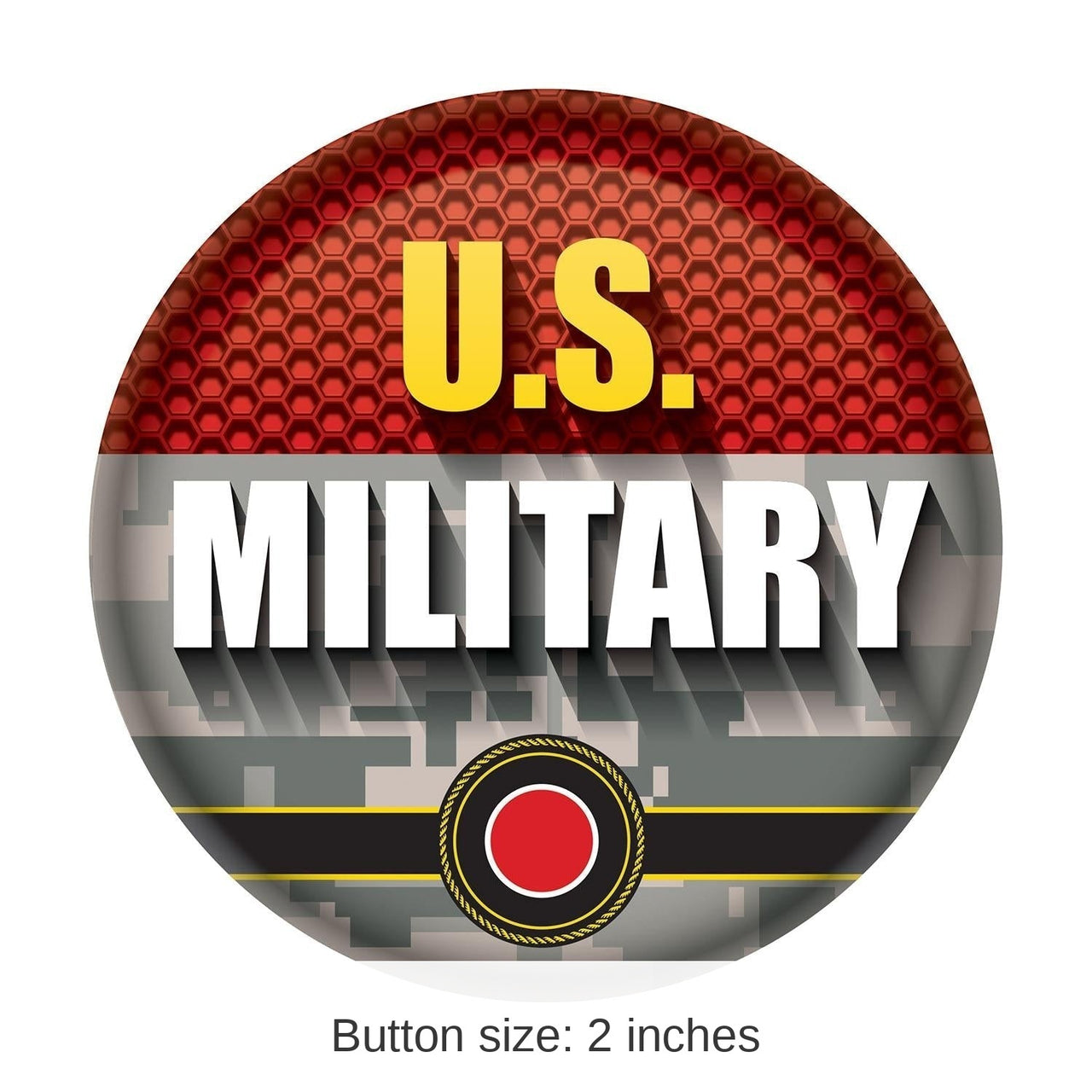6 Pack Bulk U.S. Military Button- Marines