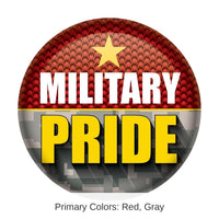 6 Pack Bulk Military Pride Button- Marines- Star