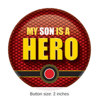 6 Pack Bulk My Son Is A Hero Button- Marines