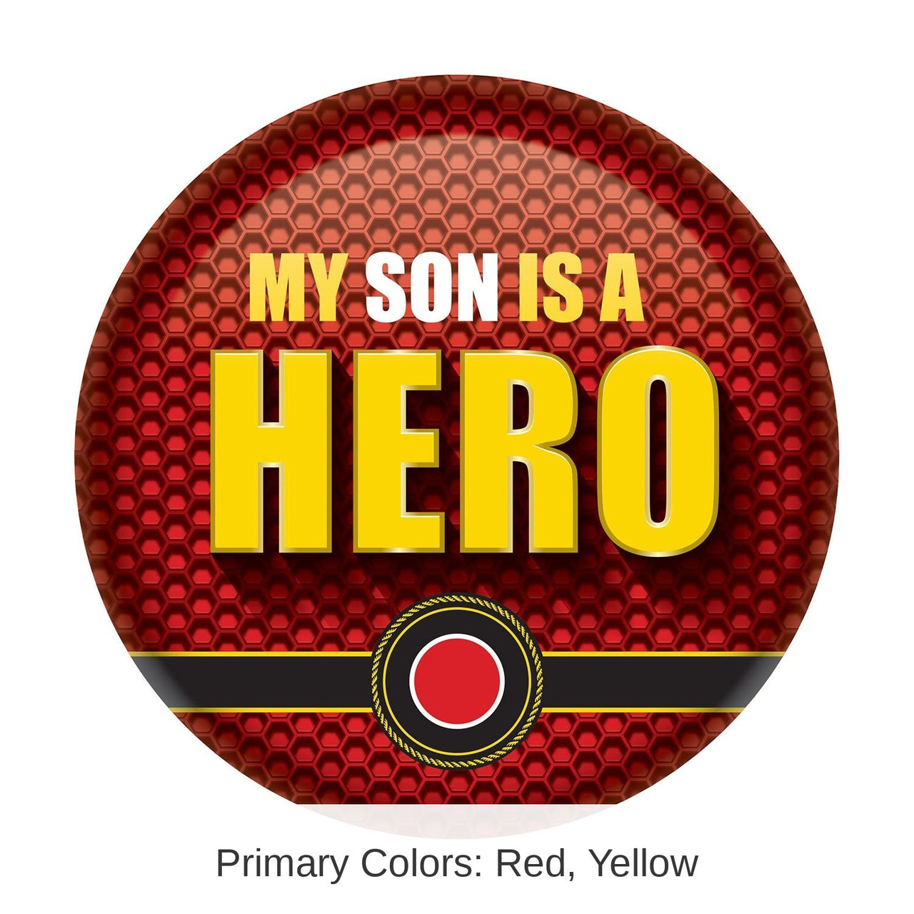 6 Pack Bulk My Son Is A Hero Button- Marines