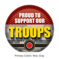 6 Pack Bulk Proud To Support Our Troops Button- Marines