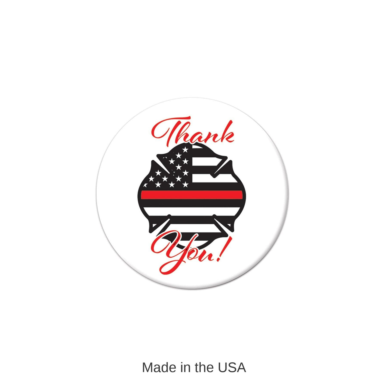 6 Pack Bulk Thank You! Firefighters Button