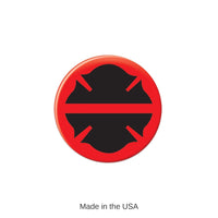 6 Pack Bulk Firefighter Maltese Silhouette Button