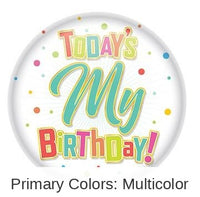 6 Pack Bulk Today's My Birthday Button