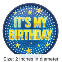 6 Pack Bulk It's My Birthday Button