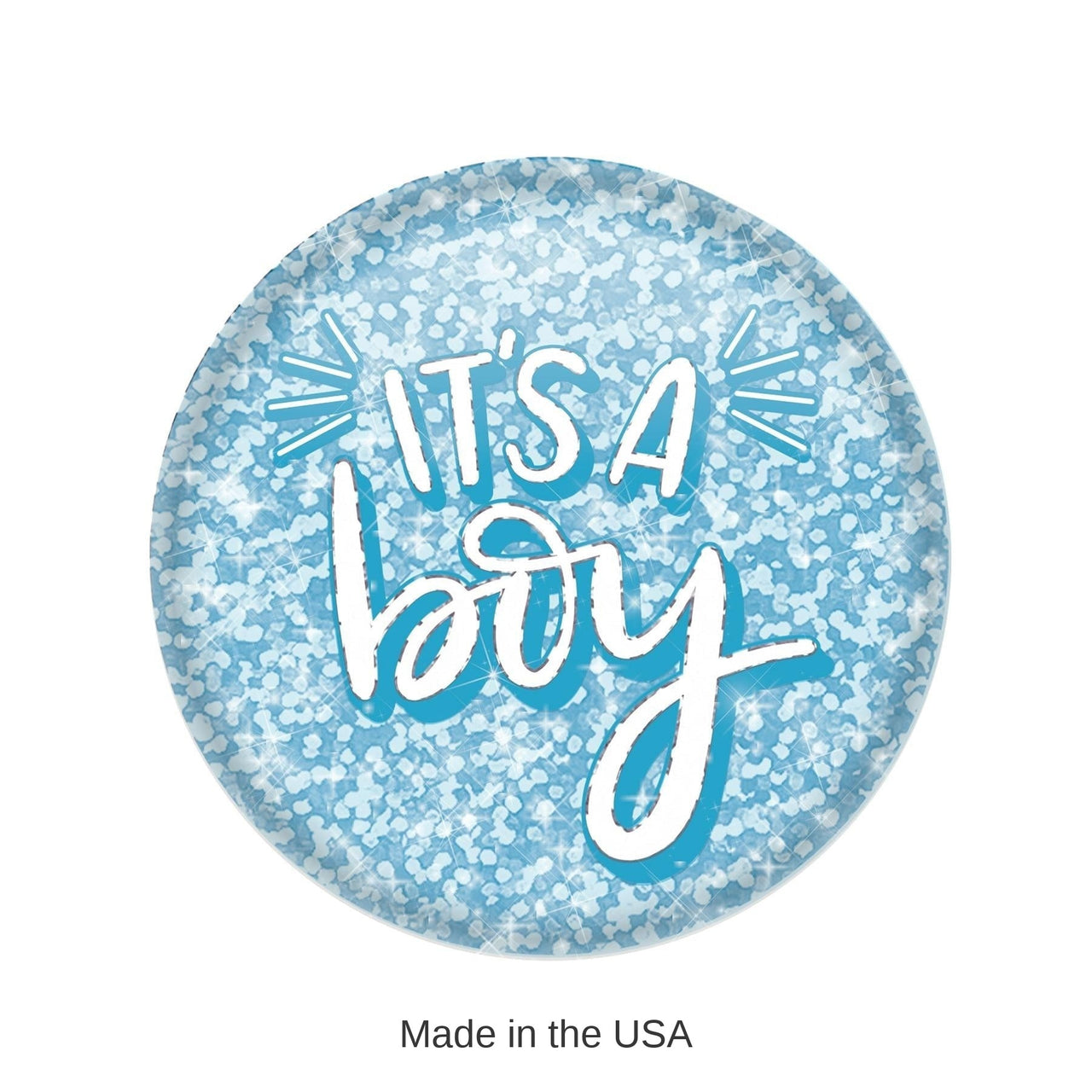 6 Pack Bulk It's A Boy Button