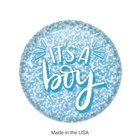 6 Pack Bulk It's A Boy Button