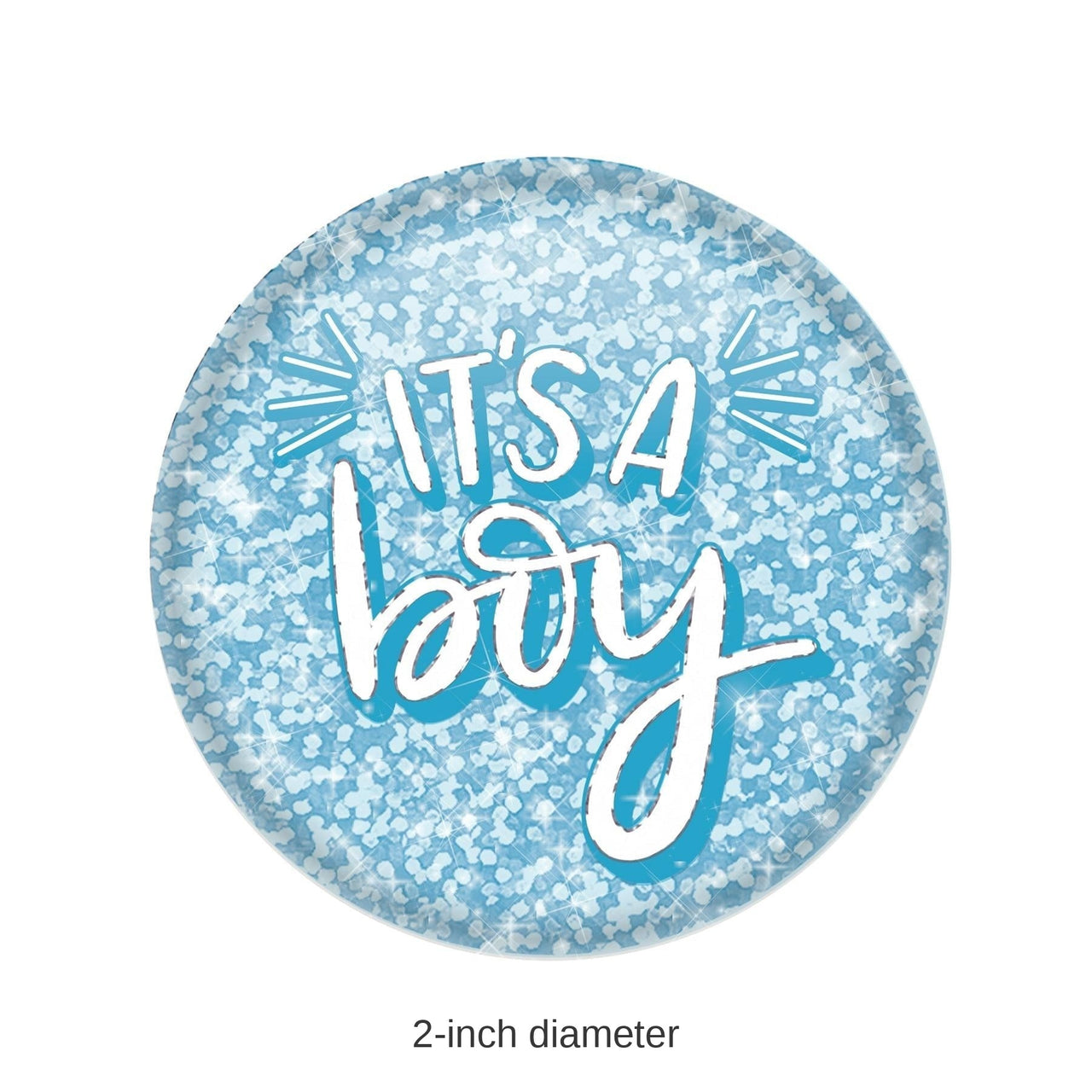 6 Pack Bulk It's A Boy Button