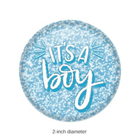 6 Pack Bulk It's A Boy Button