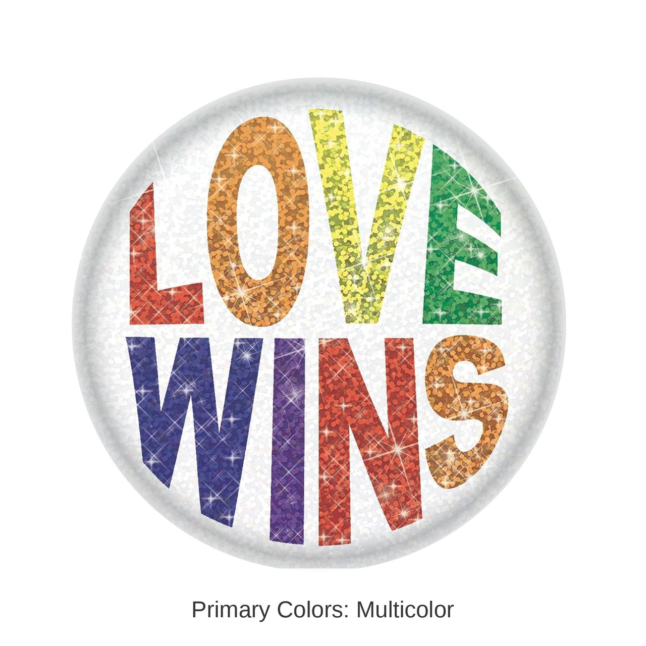 6 Pack Bulk Love Wins Button