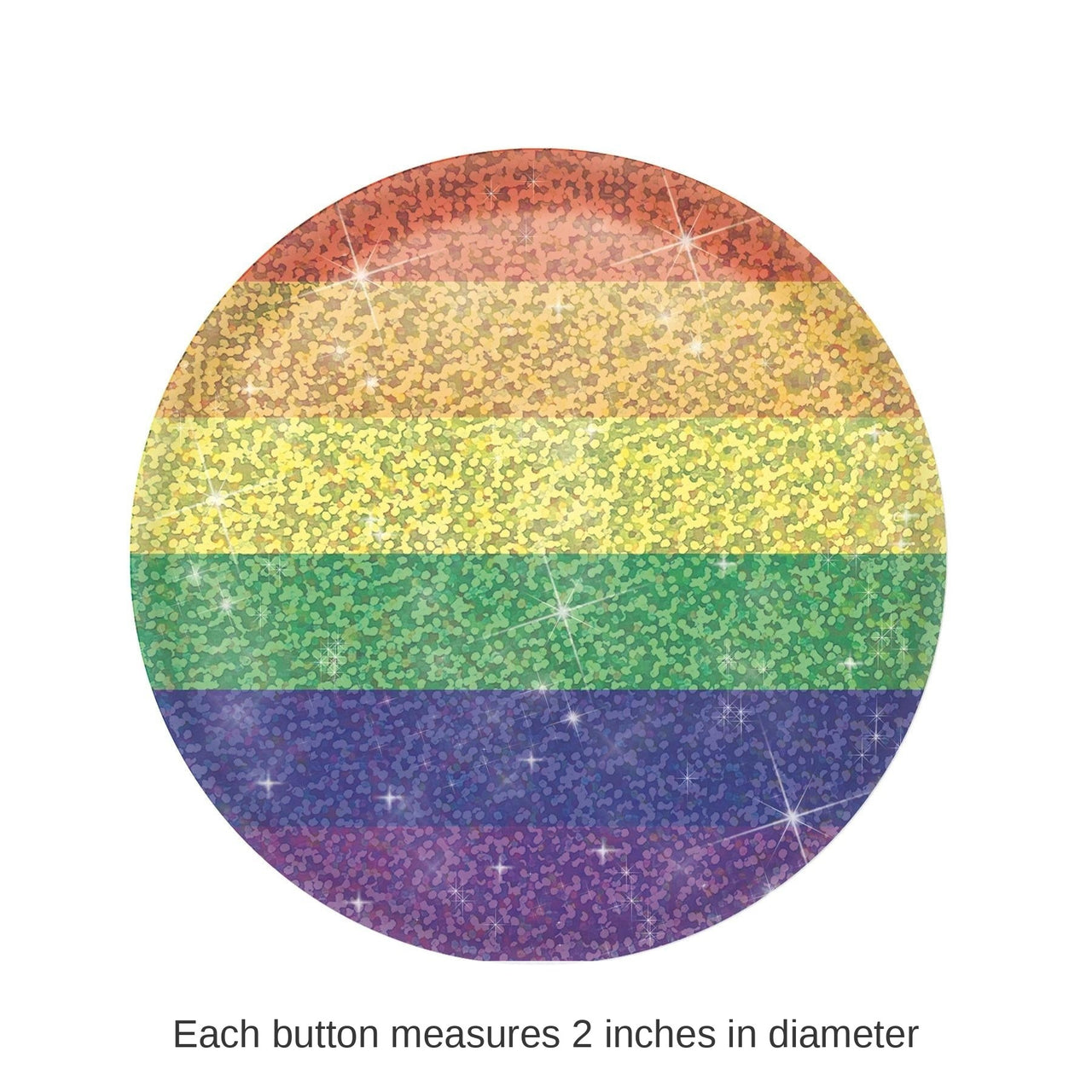 6 Pack Bulk Rainbow Button