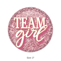 6 Pack Bulk Team Girl Button