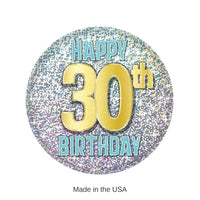 6 Pack Bulk 30th Birthday Button
