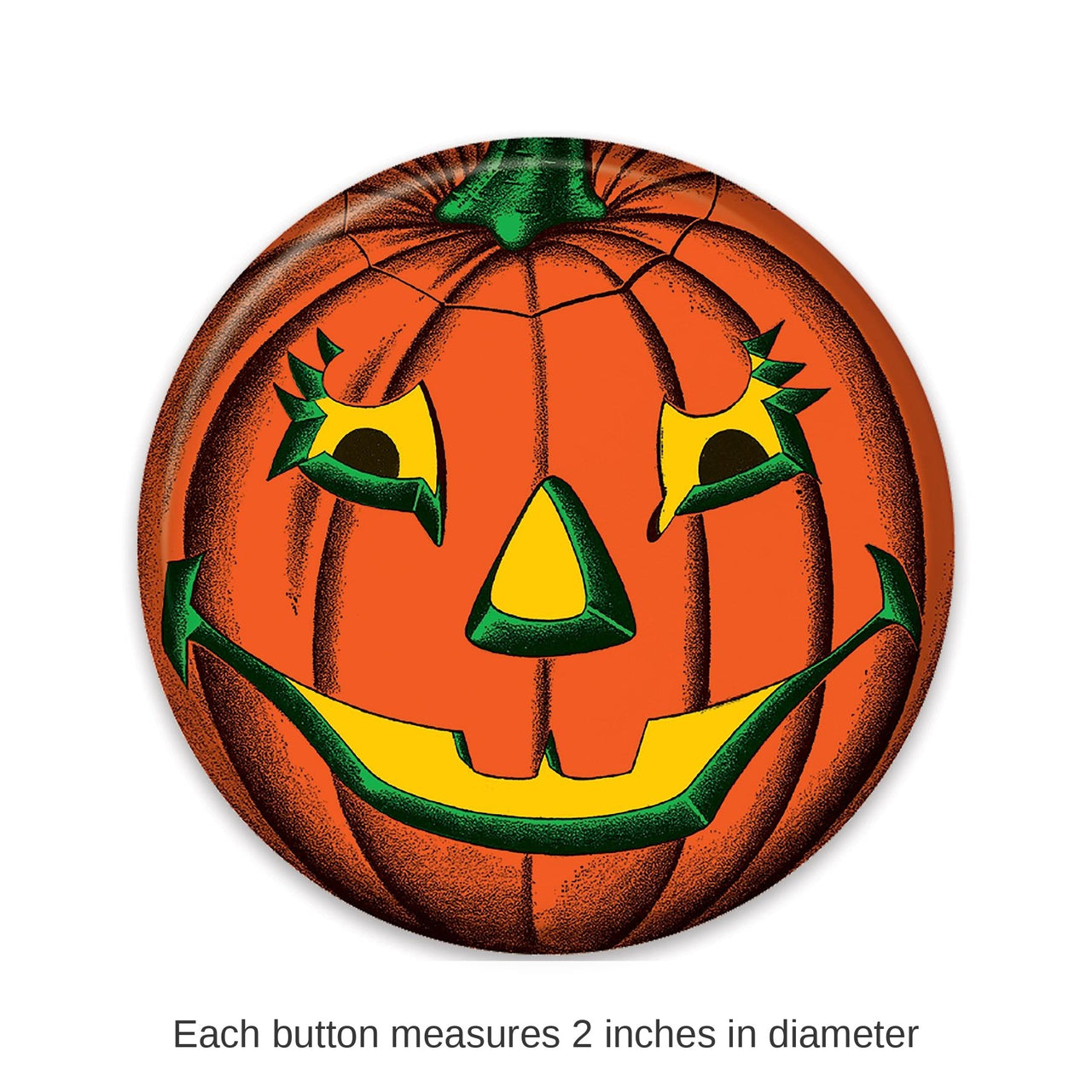 6 Pack Bulk Vintage Halloween Goblin Button