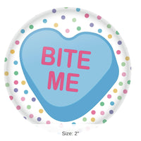 6 Pack Bulk Valentine's Day Bite Me Button