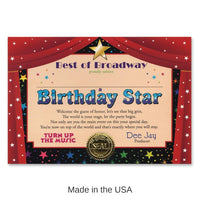 6 Pack Bulk Birthday Star Certificate