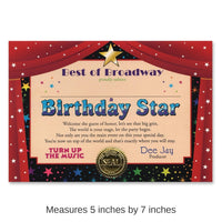 6 Pack Bulk Birthday Star Certificate