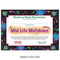 6 Pack Bulk Midlife Meltdown Certificate