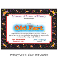 6 Pack Bulk Old Fart Certificate