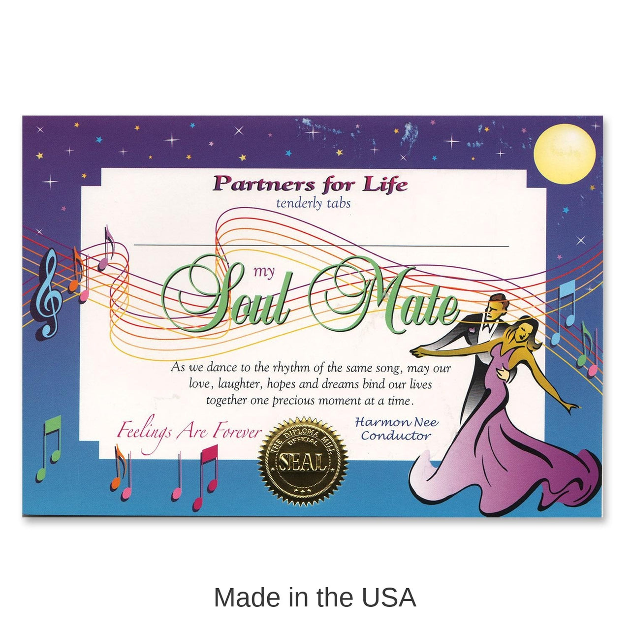 6 Pack Bulk Valentine's Day Soul Mate Certificate