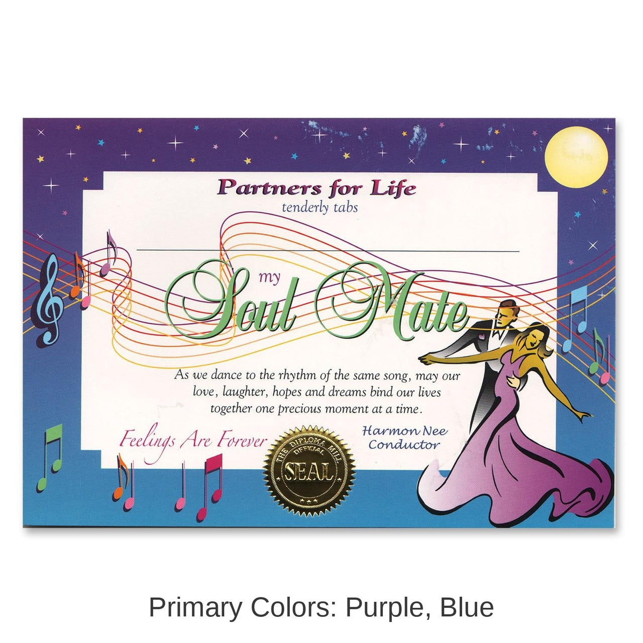 6 Pack Bulk Valentine's Day Soul Mate Certificate