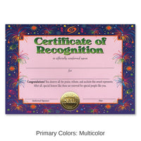 6 Pack Bulk Certificate Of Recognition