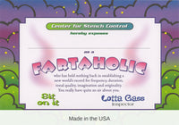 6 Pack Bulk Fartaholic Certificate