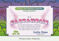 6 Pack Bulk Fartaholic Certificate