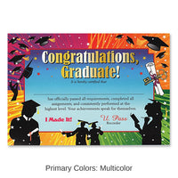 6 Pack Bulk Congratulations Graduate Certificate