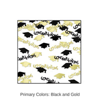 6 Pack Bulk Congrats/Caps Graduation Party Confetti (0.5 Oz/Pkg)