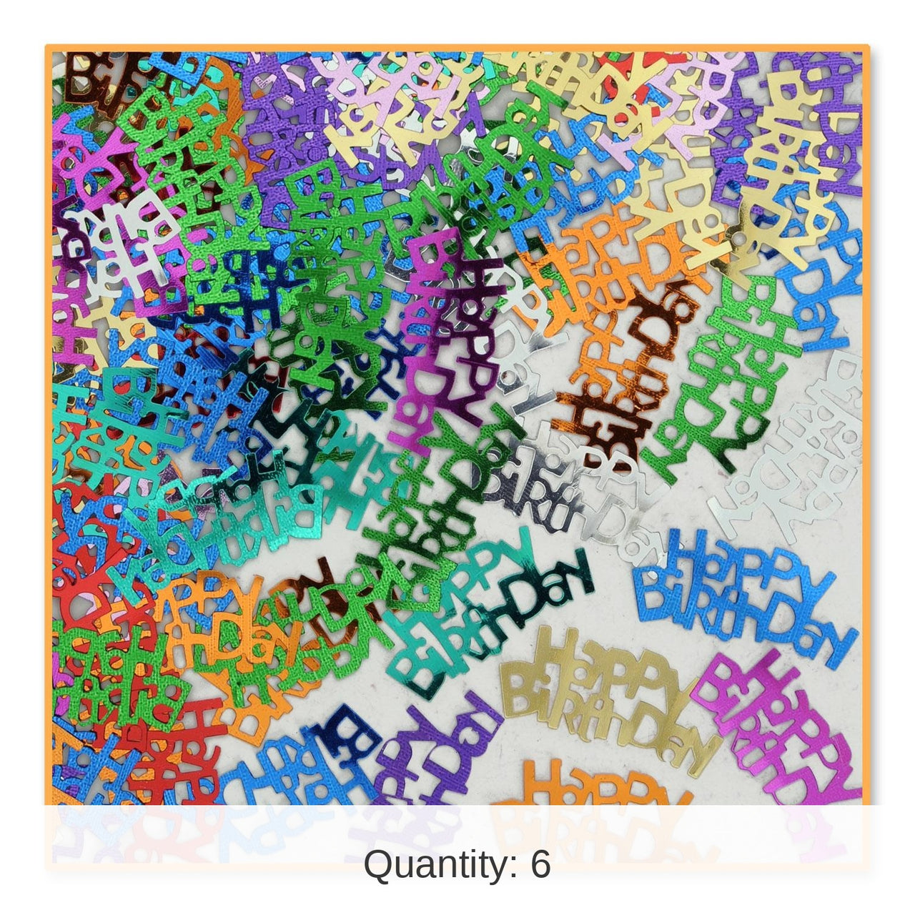 6 Pack Bulk Happy Birthday Confetti (0.5 Oz/Pkg)