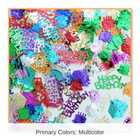 6 Pack Bulk Birthday Party Bash Confetti (0.5 Oz/Pkg)