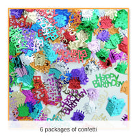 6 Pack Bulk Birthday Party Bash Confetti (0.5 Oz/Pkg)