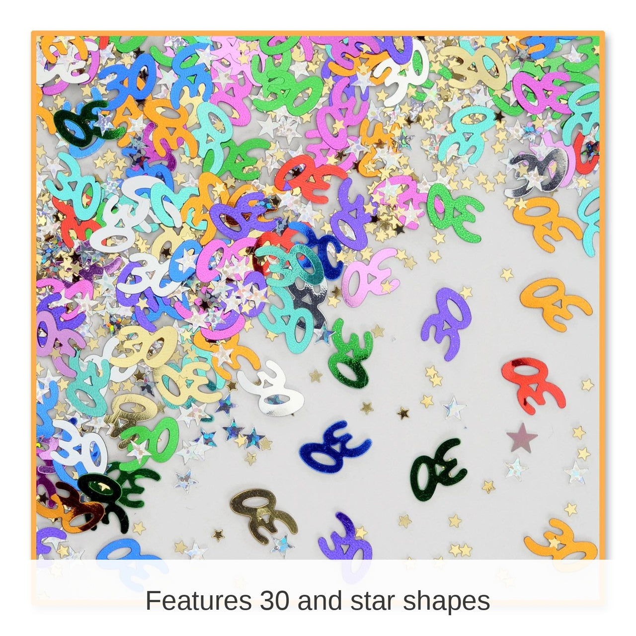 6 Pack Bulk 30/Stars Confetti (0.5 Oz/Pkg)