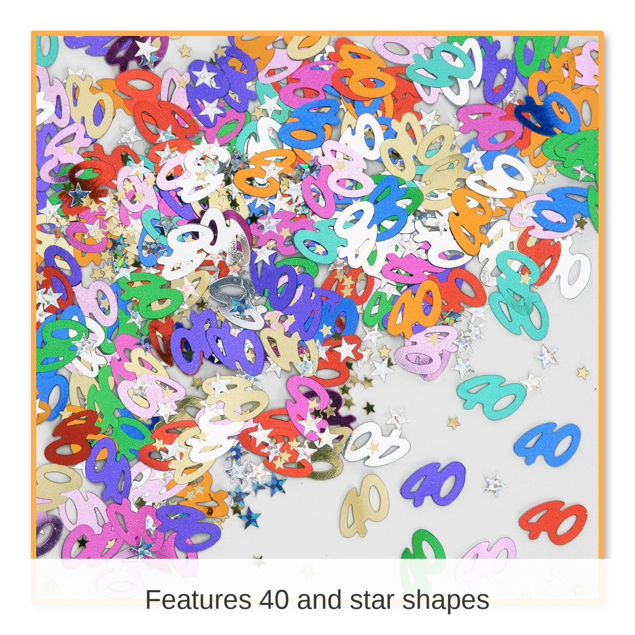 6 Pack Bulk 40/Stars Confetti (0.5 Oz/Pkg)