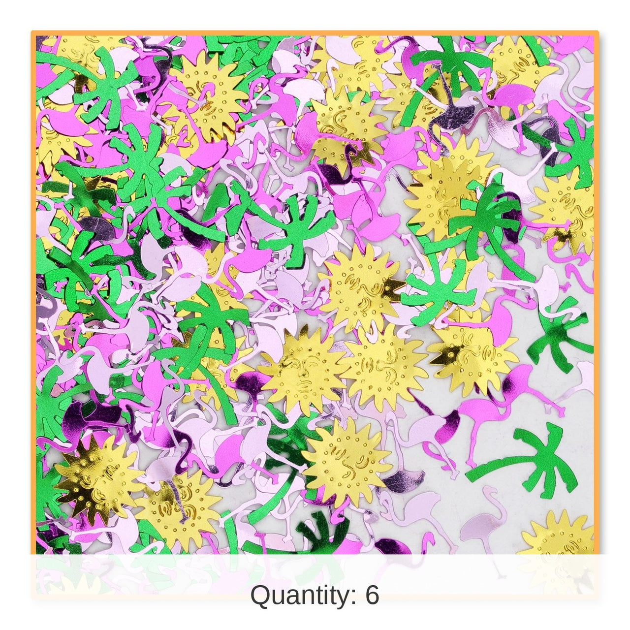 6 Pack Bulk Luau Party Tropical Breeze Confetti (0.5 Oz/Pkg)